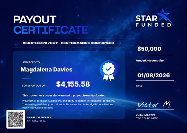 Certificato di pagamento di $4156 per Magdalena Davies il 01/08/2026