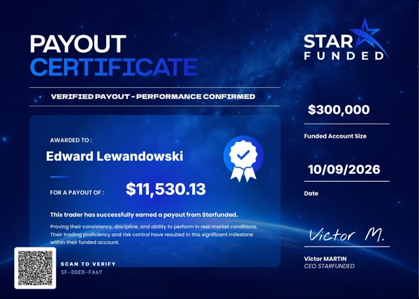 Certificato di pagamento di $11530 per Edward Lewandowski il 10/09/2026