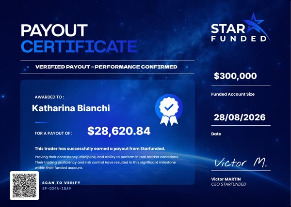Certificado de pago de $28621 para Katharina Bianchi el 28/08/2026